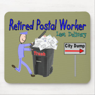 Retired Postal Worker Last Delivery Mouse Pad