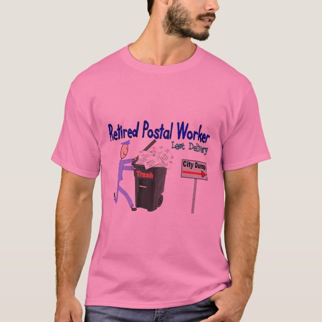 Retired Postal Worker Last Delivery T-Shirt (Front)