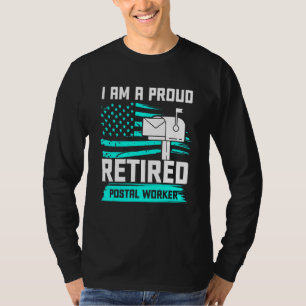 Retired Postal Worker Love Mailman Retirement T-Shirt