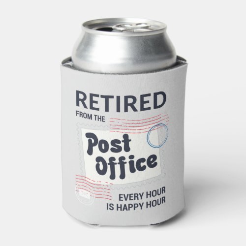 Retired Postal Worker Mailman Coworker Retirement  Can Cooler