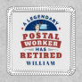 Retired Postal Worker Mailman Retirement Funny Patch