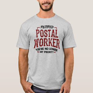 Retired Postal Worker Mailman Retirement Funny T-Shirt