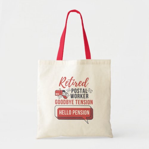 Retired Postal Worker Mailman Retirement Funny Tote Bag