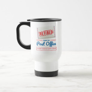 Retired Postal Worker Mailman Retirement Funny Travel Mug