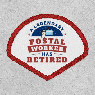Retired Postal Worker Mailman Retirement Gag Patch