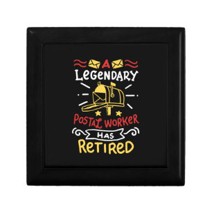 Retired Postal Worker Mailman Retirement Gift Box