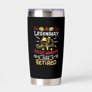 Retired Postal Worker Mailman Retirement Gift Insulated Tumbler