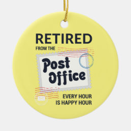 Retired Postal Worker Mailman Retirement Keepsake Ceramic Ornament