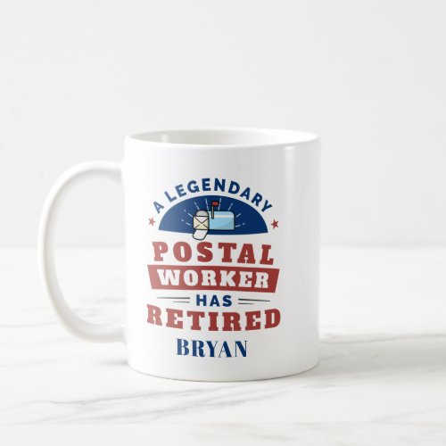 Retired Postal Worker Mailman Retirement Keepsake Coffee Mug