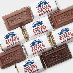 Retired Postal Worker Mailman Retirement Party Hershey's Miniatures