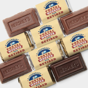 Retired Postal Worker Mailman Retirement Party Hershey's Miniatures