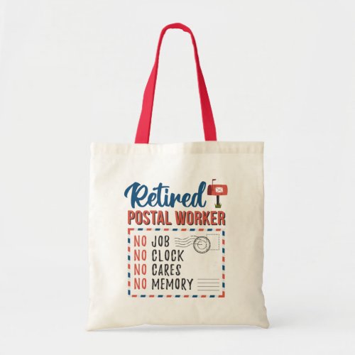 Retired Postal Worker Mailman Retirement Tote Bag