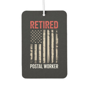 Retired Postal Worker Retirement Air Freshener