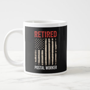 Retired Postal Worker Retirement Giant Coffee Mug