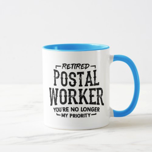 Retired Postal Worker Retirement Mailman Funny Mug