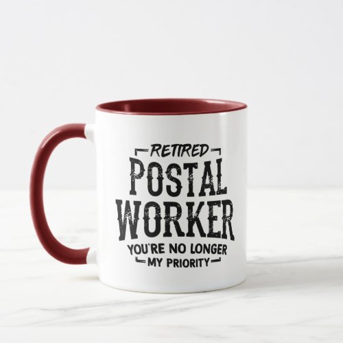 Retired Postal Worker Retirement Mailman Funny Mug