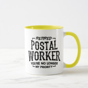 Retired Postal Worker Retirement Mailman Funny Mug