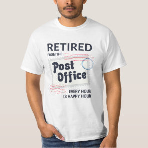 Retired Postal Worker Retirement Mailman Funny T-Shirt