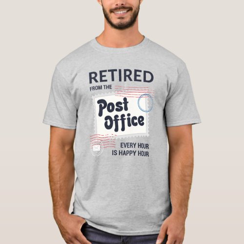Retired Postal Worker Retirement Mailman Funny  T_Shirt