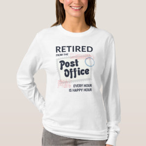 Retired Postal Worker Retirement Mailman Novelty T-Shirt