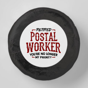 Retired Postal Worker Retirement Party Dipped Oreo Cookie Favors