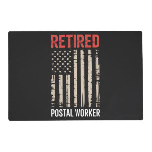 Retired Postal Worker Retirement Placemat
