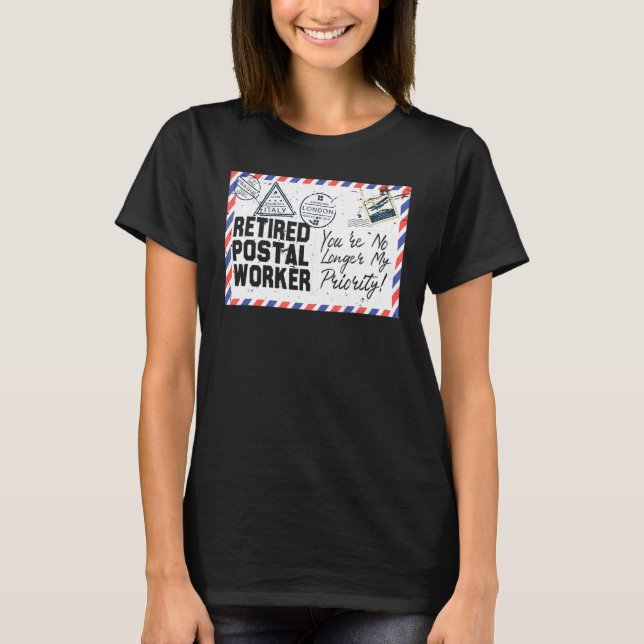 Retired Postal Worker Retirement Post Office Retir T-Shirt (Front)