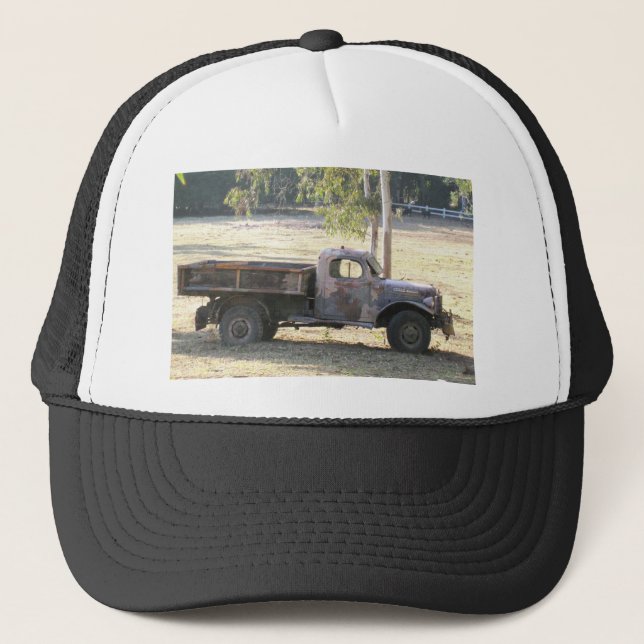 Retired Power Wagon, old pickup truck Trucker Hat (Front)