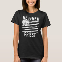 Retired Priest Profession American Flag Premium