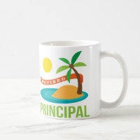 Retired Principal Beach Coffee Mug