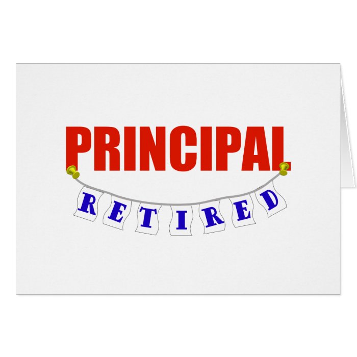 RETIRED PRINCIPAL CARD