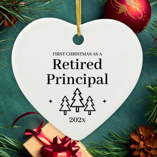 Retired Principal Retirement Christmas Ornament