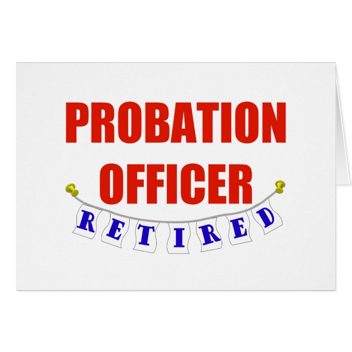 RETIRED PROBATION OFFICER CARDS