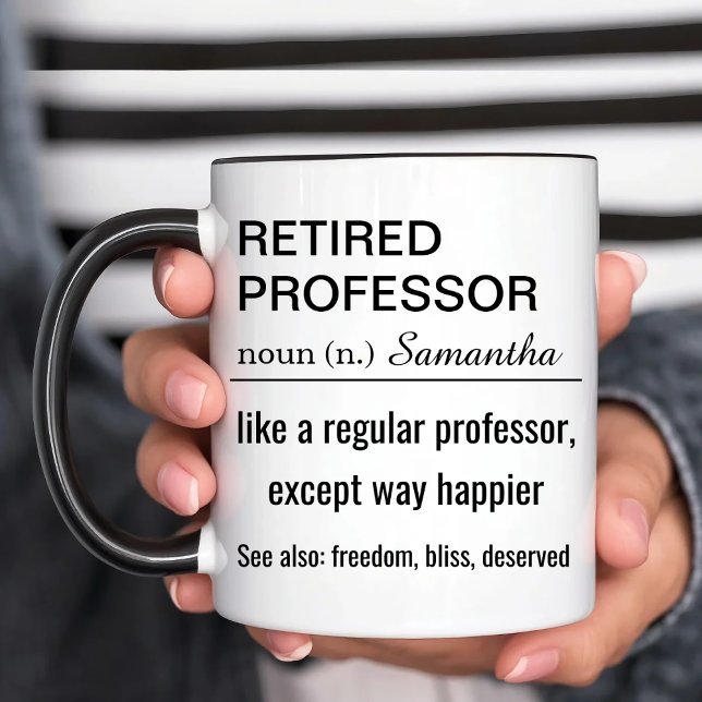 Retired Professor Funny Definition Mug (Creator Uploaded)