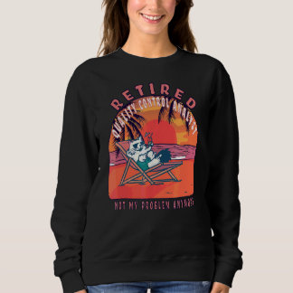 Retired Quality Control Analyst Vintage Retiremen Sweatshirt