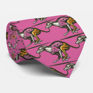 Retired Racing Greyhound Adoption Neck Tie