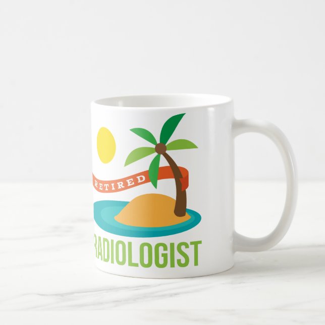 Retired Radiologist Beach Coffee Mug (Right)