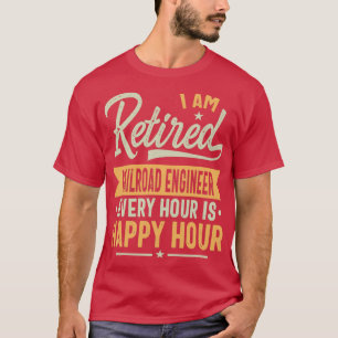 Retired Railroad engineer Gift Ideas Railroad engi T-Shirt
