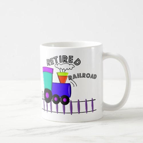Retired Railroad Worker Gifts Coffee Mug