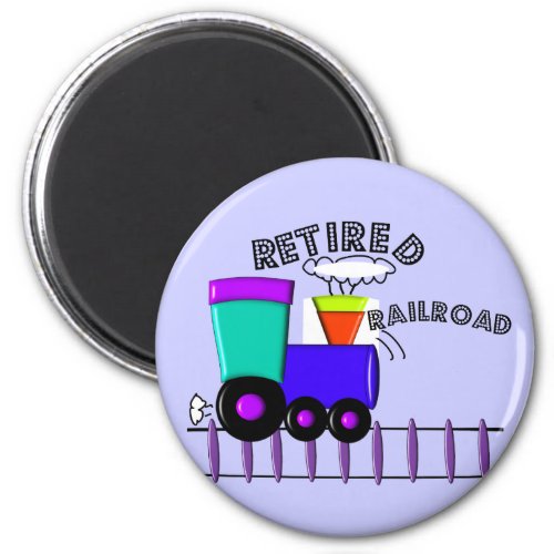 Retired Railroad Worker Gifts Magnet