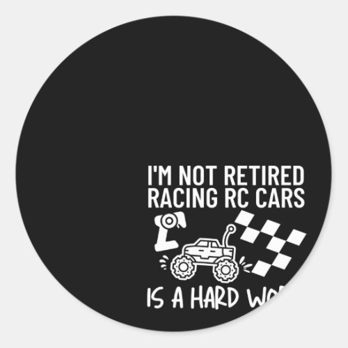 Retired Rc Car Rc Cars Classic Round Sticker