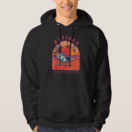 Retired Recruiting Manager  Vintage Retirement Hoodie