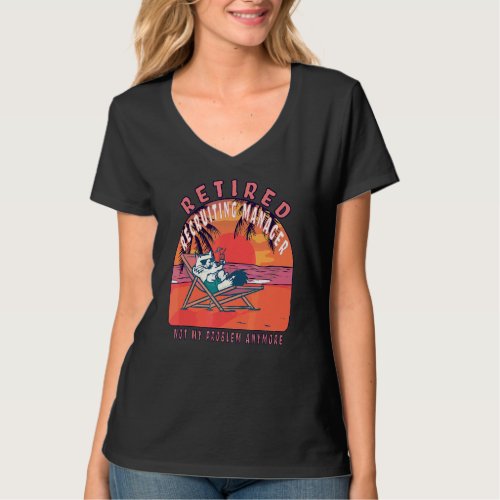 Retired Recruiting Manager  Vintage Retirement T_Shirt