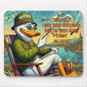 Retired & Relaxed Mouse Pad