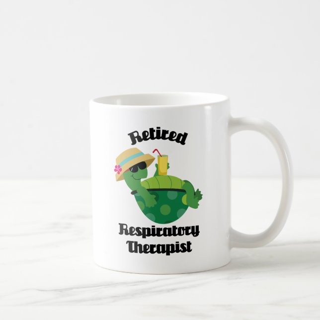 Retired Respiratory Therapist (Turtle) Coffee Mug (Right)