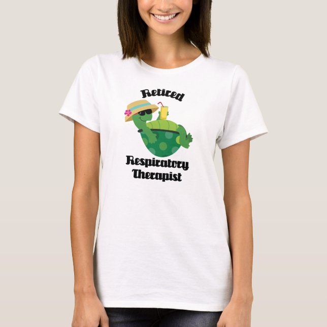 Retired Respiratory Therapist (Turtle) T-Shirt (Front)