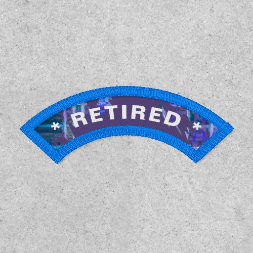 Retired Retirement Employee Custom Patch