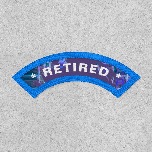 Retired Retirement Employee Custom Patch (Front)