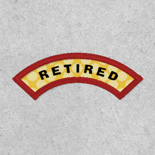 Retired Retirement Employee Custom Patch