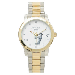 Retired Retirement Golfer Dad Elegant  Watch